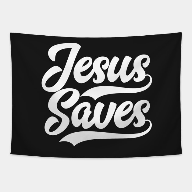 Jesus Saves Bible Scripture Verse Christian Tapestry by sacredoriginals