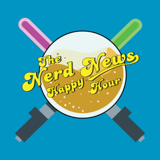 Nerd News Happy Hour Logo by AMPlified Designs T-Shirt