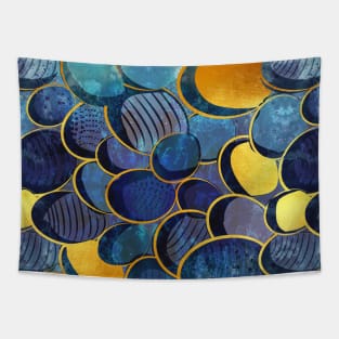 Abstract deep blue // pattern Tapestry