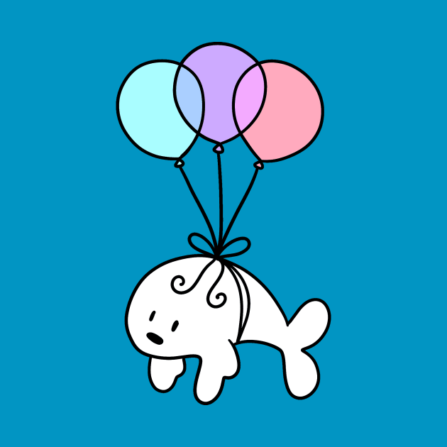 Balloon Baby Harp Seal by saradaboru