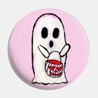 Trick or Treat Ghosty Pin