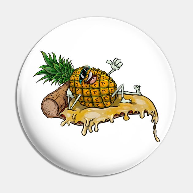 Pineapple pizza Pin by Artbylukus