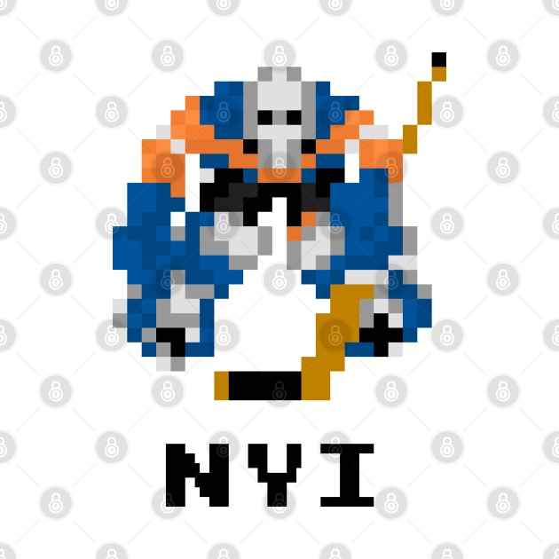 16-Bit Hockey Goalie - New York by The Pixel League