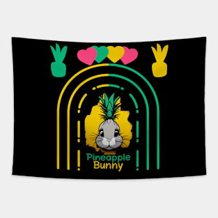 Cute pineapple bunny rabbit Tapestry