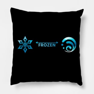 Genshin Impact Frozen Reaction Pillow