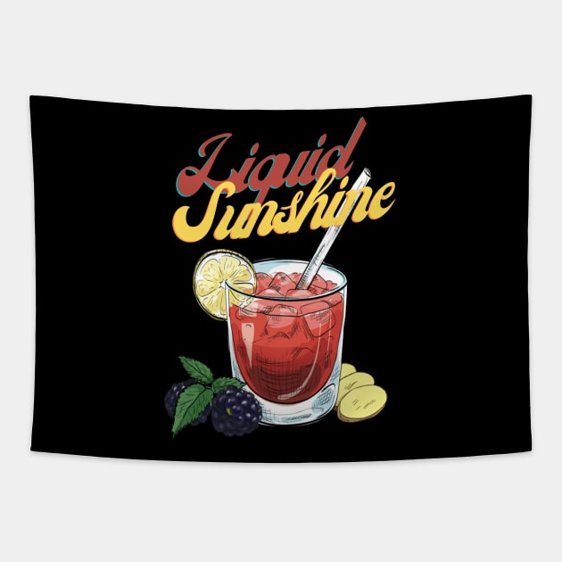 Cocktail lovers favorite margarita since 1938 - Liquid sunshine Tapestry by All About Nerds