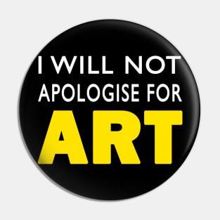 Apologise for Art Pin