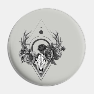 BLOOM - Skull Design | DARK Vintage Urban Style Pin