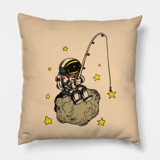 Fishing Astronaut Pillow