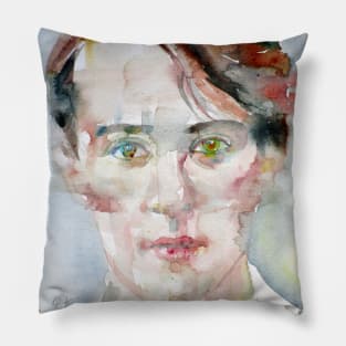 LORD ALFRED DOUGLAS watercolor portrait.1 Pillow