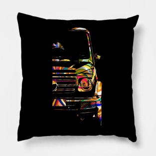 G wagon abstract colorful Pillow