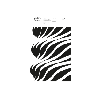 Modern Curves 04, Modern Architecture Design, minimalist Design, Modern Art, Typographic, Helvetica T-Shirt
