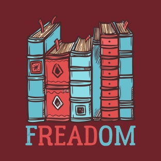 Freadom banned books week - bookworm and bookaholic T-Shirt