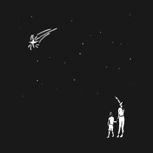 Mom and Son first UFOs and Shooting Star T-Shirt