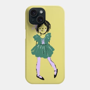 Pastel Girl in Lavender Tights Phone Case