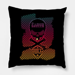 Faded Skulls Custom Rods & Choppers Pillow