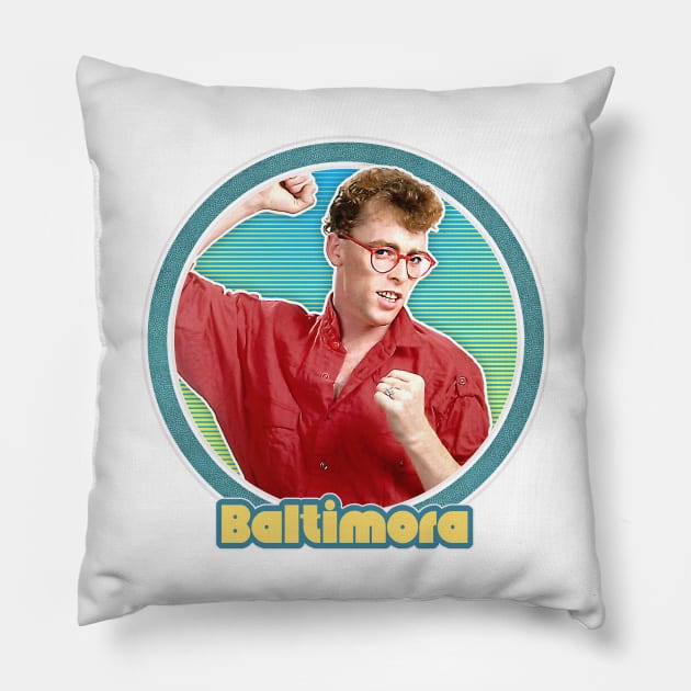 Baltimora // 80s Italo Fan Design Pillow by DankFutura