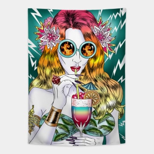 Beach Frenzy Tapestry