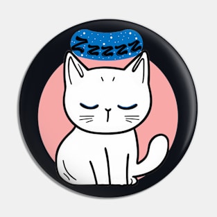 Snooze Kitty Pin