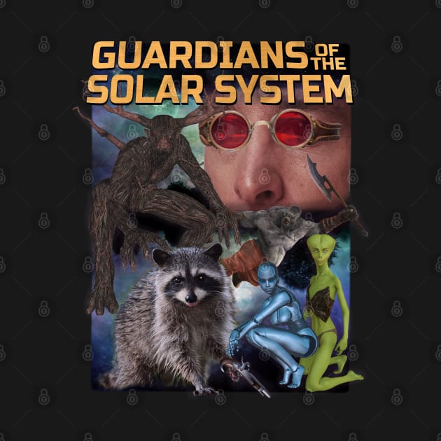 GUARDIAN OF THE SOLAR SYSTEM Movie Poster Funny MCU Super Hero Knock Off Boot Worst Parody But A Good Gift Idea by blueversion