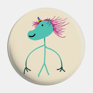 Totally Normal Unicorn Pin