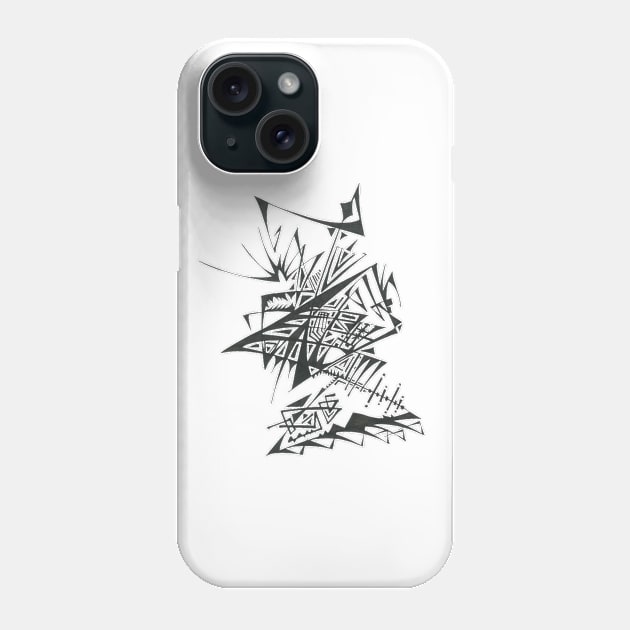 Layers Unique Black White Abstract Art Phone Case by Unique Black White Colorful Abstract Art