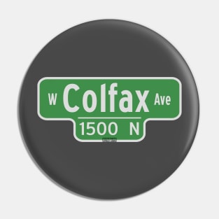 West Colfax Ave Street Sign - Denver, Colorado Pin