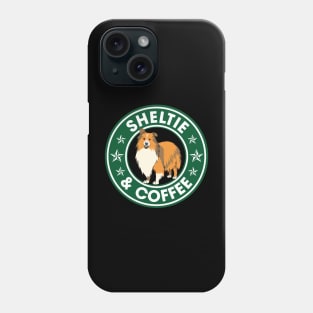 Sheltie And Coffee Phone Case