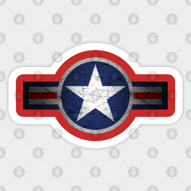 Vintage Army Air Corps Patriotic Star Patriotic Sticker Teepublic