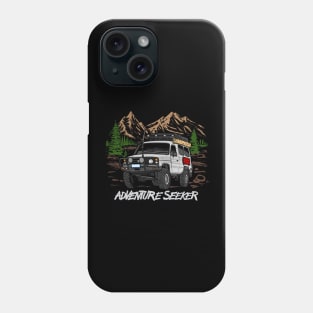 Land Cruiser Adventure Seeker - White Phone Case