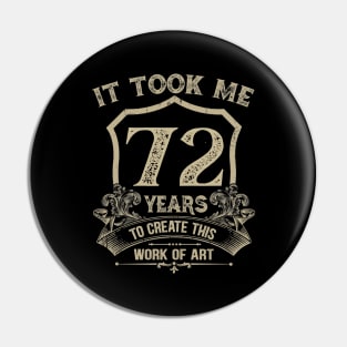 72nd Birthday Pin