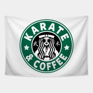 KARATE - KARATE AND COFFEE Tapestry