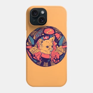 Retro Triad Circle of the Chihuahua Phone Case