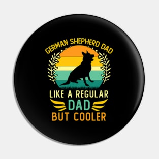 Ger Shepherd Dad Father'S Day Pin