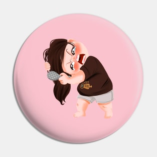 Hair brushing girl Pin