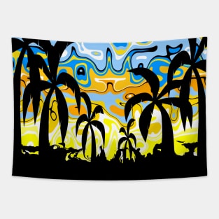 Tropical Nightfall Tapestry