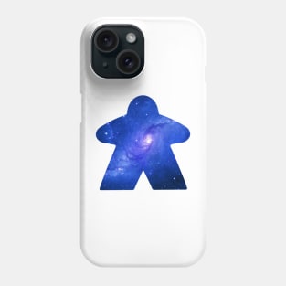 Sky Blue Space Galaxy Meeple | Board Game Fan Phone Case