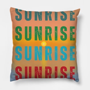 Sunrise design Pillow