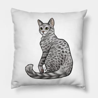 Cat - Egyptian Mau - Silver Pillow