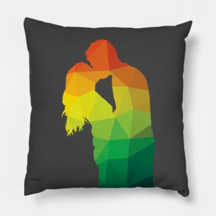 Couple Kissing Silhouette Pillow