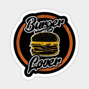 Burger Lover Retro Magnet