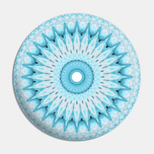 Soft Turquoise Mandala Pin