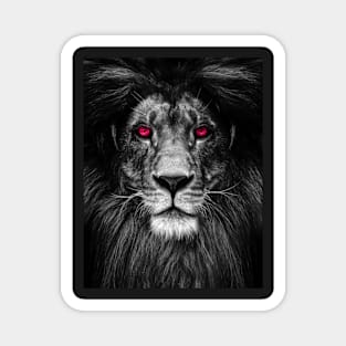 the dark lion Magnet