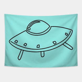 Space craft, Alien UFO Tapestry