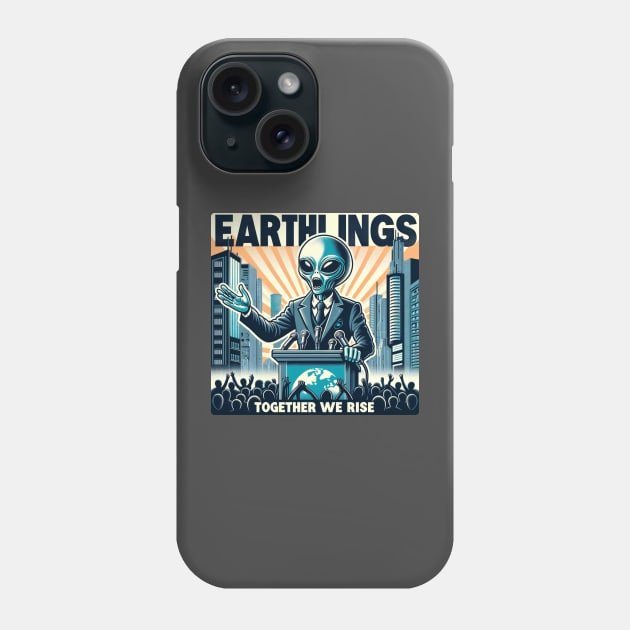 Earthlings Collection - Together We Rise Phone Case by Doming_Designs