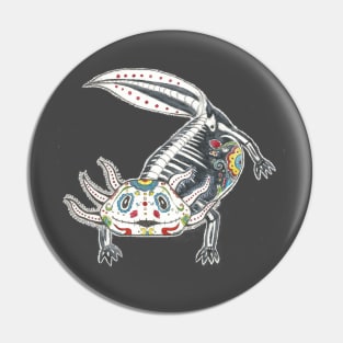 Day of the Dead Axolotl Pin