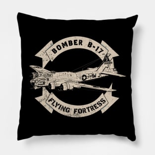 B-17 Flying Fortress Bomber WW2 Airplane Pillow