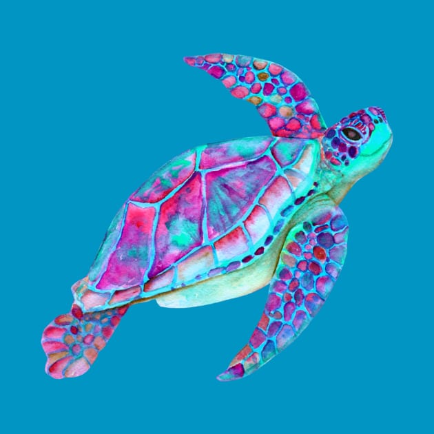 Swimming Sea Turtle by KauaiArtist