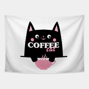 Coffee Cat Tapestry