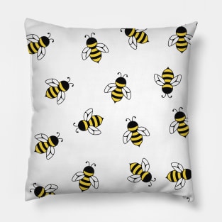 Little bees print Pillow